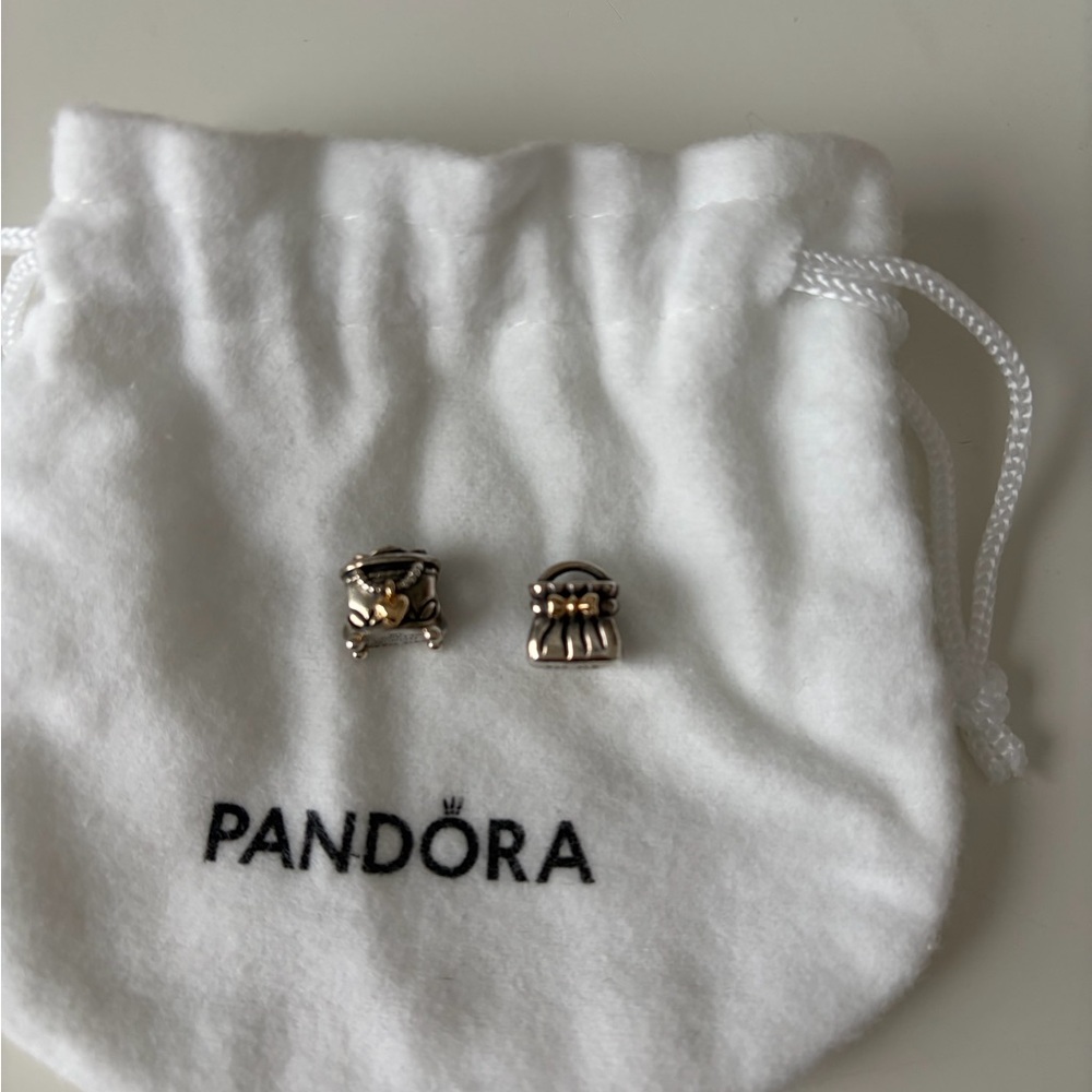 Pandora Silver and Gold Charms